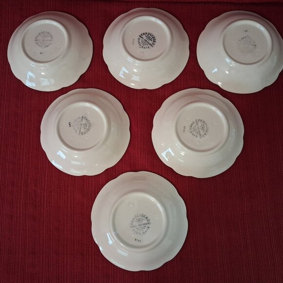 LOT of 6 OF FRANCISCAN DESERT ROSE HAND PAINTED 5 1/4" DESSERT FRUIT BOWL 47-49 - Picture 7 of 8